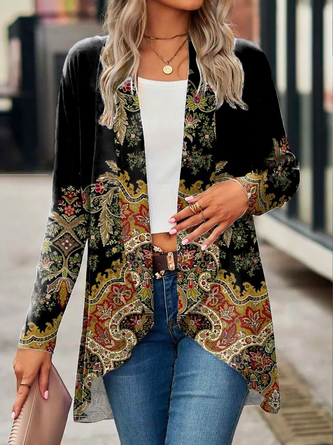 Women's Long Sleeve Ethnic Loose Kimono